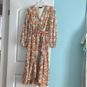 Floral Wrap Dress